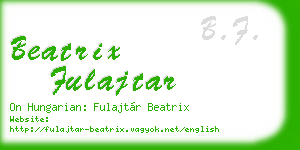 beatrix fulajtar business card